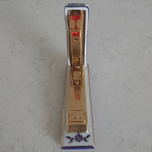 Blue white gold ceramic functional stapler - Picture 11 of 12